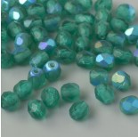 Zdjęcie - Fire Polish Matte Emerald AB (MX50730) 4mm